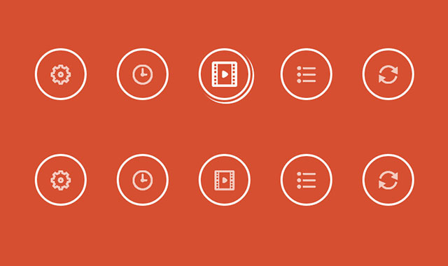 9种css3圆形按钮hover鼠标经过动画